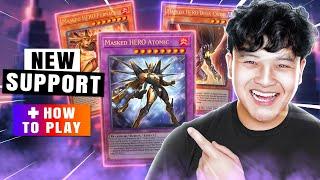 NEW MASKED HERO CARDS MAKE HEROS TOP TIER?! - Yu-Gi-Oh! New HERO Deck Support Reveal + Combo Guide!