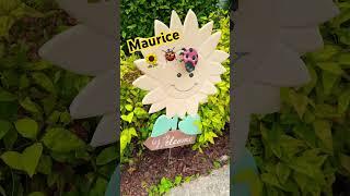 #outdoors #decor #outdoordecor #decoration #sunflower #ladybug #spring #garden #nature #signs #home