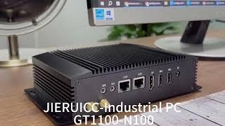 JIERUICC Industrial PC GT1100-N100 CPU up to 3.4Ghz