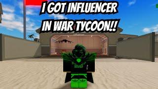 INFLUENCER PERKS IN WAR TYCOON