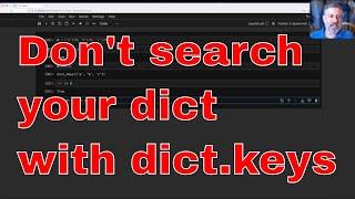 Why you shouldn't use dict.keys to search in a Python dict