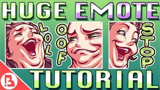 BABAN'S HUGE EMOTE TUTORIAL - FULL PROCESS - How I make My Twitch Emotes (CLIP STUDIO PAINT)