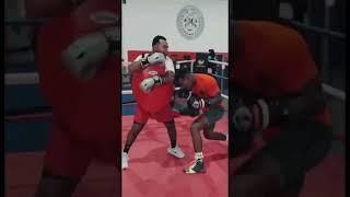 Джермелл Чарло тренируется с Хоаном Гузманом #бокс #спорт #boxing #shorts