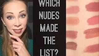 My Top Nude Lippies: Ten Drugstore & Ten Highend