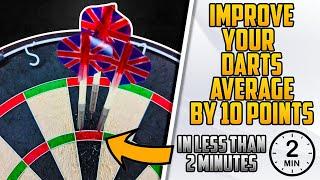 How To IMPROVE Your DARTS AVERAGE By 10+ Points In Less Than 2 MINUTES With This Simple Trick