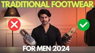 TRADITIONAL FOOTWEAR FOR MEN 2024 | INDIAN JUTI , SANDALS & MORE