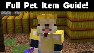 Hypixel Skyblock: Complete Pet Item Guide! (Mythological Event!) (All Recipes!)