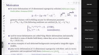 Kirill Gubarev, "Polyvector deformations of supergravity solutions"