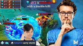 This Satanic's STORM absolutely has 0 IMPACT on Miracle- Best hero