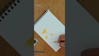 Sunflower  painting | Art by Naaz | easy drawing ideas ##artdrawing #paintingdrawing #naazart #art