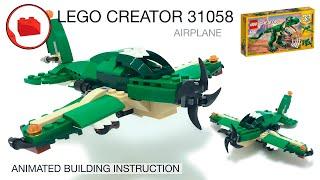 LEGO CREATOR 31058 alternative build tutorial - LEGO MOC Airplane - Лего Самолет Самоделка