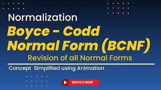 Boyce Codd Normal Form | BCNF | Normalization | DBMS