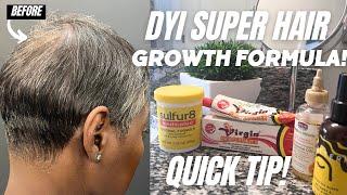 HOW TO GROW YOUR HAIR FAST | DYI HAIR FORMULA | Short Video| VIRGIN HAIR FERTILIZER |  BLACK WOMEN