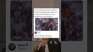 For the 2022 Super Bowl Halftime Show, Snoop Dogg was asked not to wear a blue bandana