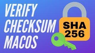 How to verify checksum in macOS