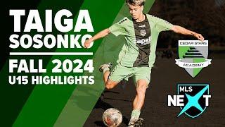 Taiga Sosonko MLS Next Highlights | Fall 2024, Class of 2028 | College Soccer Recruiting Highlights