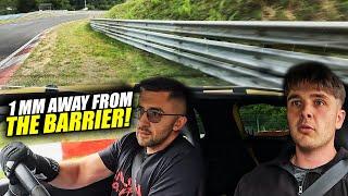 CLOSE CALL! 595 Abarth SURPRISE LOCK UP! Nürburgring