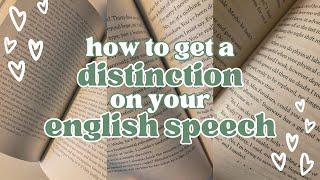 how to get a distinction on english GCSE speaking exam | public speaking advice