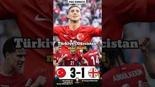 EURO 2024 Türkiye 3-1 Gürcistan maç özeti. #türkiye #gürcistan #maçözeti