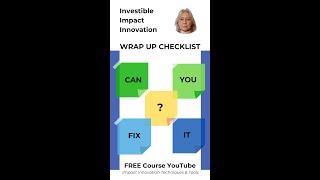 Ultimate Checklist for Investible Impact Innovations