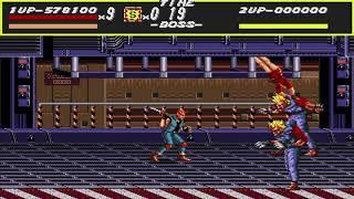 Streets of Rage (Genesis) All Bosses (Blaze, Mania, No Damage)