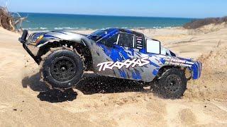 Traxxas Slash 4x4 “ULTIMATE BASHER BUILD” Lights Up the SAND DUNES !!