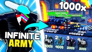 New SPAWNERS  CRAZY OP  I created ARMY with x100 SPAWNER UNITS   - Toilet Tower Defense