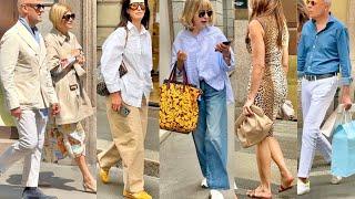 MAY 2025 ️ITALIAN STREET STYLE  MILAN  SHOPPING WALK & SUMMER 2025 FASHION ️#vanityfair