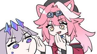 Raora explains the hand thing to Biboo [Koseki Bijou Animated]