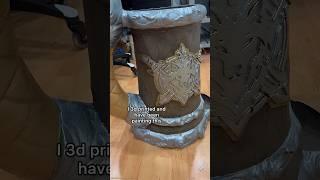 Mid-Paint Test Rolls on the Giant 3d printed can koozie dice tower