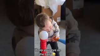 Keep your eye on the ball #subscribe #viral #bajwa #education #kids #kidsvideo #funny #eyes