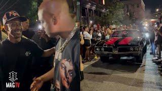 Gillie Surprises Wallo Wit A Old School "442" For His 46th B-Day! 