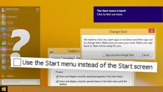 There's a variant of Windows 8.1 with a Start Menu... (RT 8.1 Update 3)