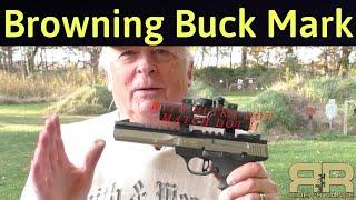 Browning Buck Mark Contour .22 with UltraDot Match Dot II red-dot