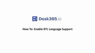 How To: Enable RTL Language Support