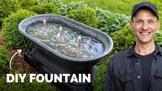 My New Outdoor (Homemade) Water Fountain