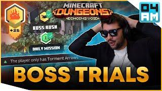 I AM MELTING BOSSES - Boss Rush ft. Torment Quiver Daily Trial Madness in Minecraft Dungeons