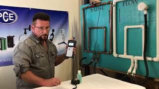 Set up and Use of the PCE-TDS 100HS Ultrasonic Flow Meter