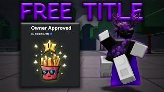 NEW FREE TITLE UPDATE + NEW BADGE IN THE STRONGEST BATTLEGROUNDS