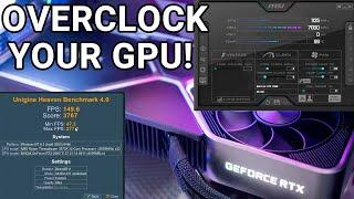 How to overclock GPU 2021! How to overclock your GPU with MSI AFTERBURNER!