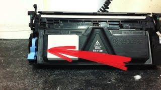 Kyocera M2035 | Light stripes | How to use toner