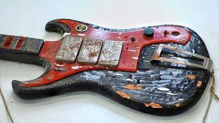 50 Years In The Attic - Abandoned Monster Electric Guitar Restoration And Repair