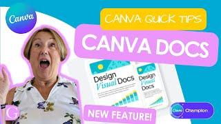 Brand New Canva Feature: Docs! Quick Tips on how to use them