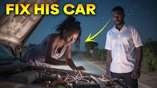 Omg! A Homeless Girl Helped a Young Billionaire to Fix His Car — He Fell in Love with Her#folktales