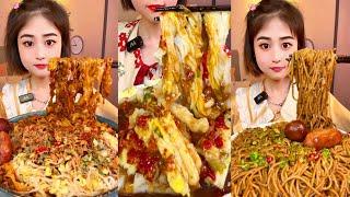 ASMR Chinese Food Eating Spicy Noodles Fast | Spicy Hot pot,Spicy Rice Cake,Noodles Eating Challenge