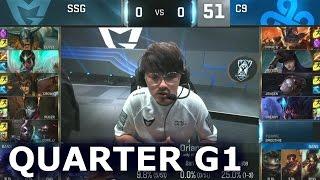 C9 vs SSG - Game 1 Quarter Finals Worlds 2016 | LoL S6 World Championship Cloud 9 vs Samsung