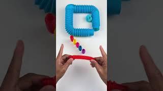 Relaxing and Pink Creation POP TUBE #diy #satisfyingvideos#relaxing #creative #oddasmr #naturalcolor
