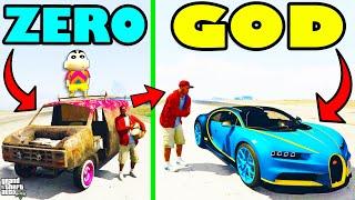 Franklin Upgrading ZERO To GOD SPORTS CAR in GTA 5 | SHINCHAN and CHOP