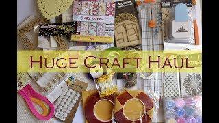 Huge Craft Haul/ Craft Supplies/ My Crafty Collection