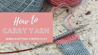 How To Carry Yarn When Knitting Stripes Flat